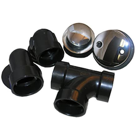 Larsen Supply Co 03-4941 Abs Tip Toe Waste And Overflow Assembly - 1.5 in. 660466